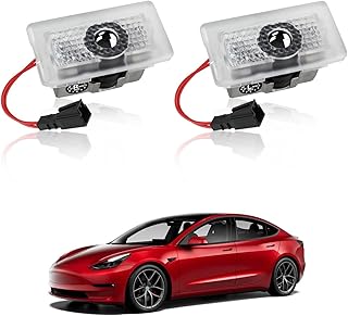 Car Door LED Logo Projector Puddle Lights for Tesla Models