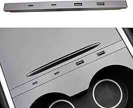 Center Console USB Hub for Tesla Model Y (2021-2024) and Model 3 (2021-2023)